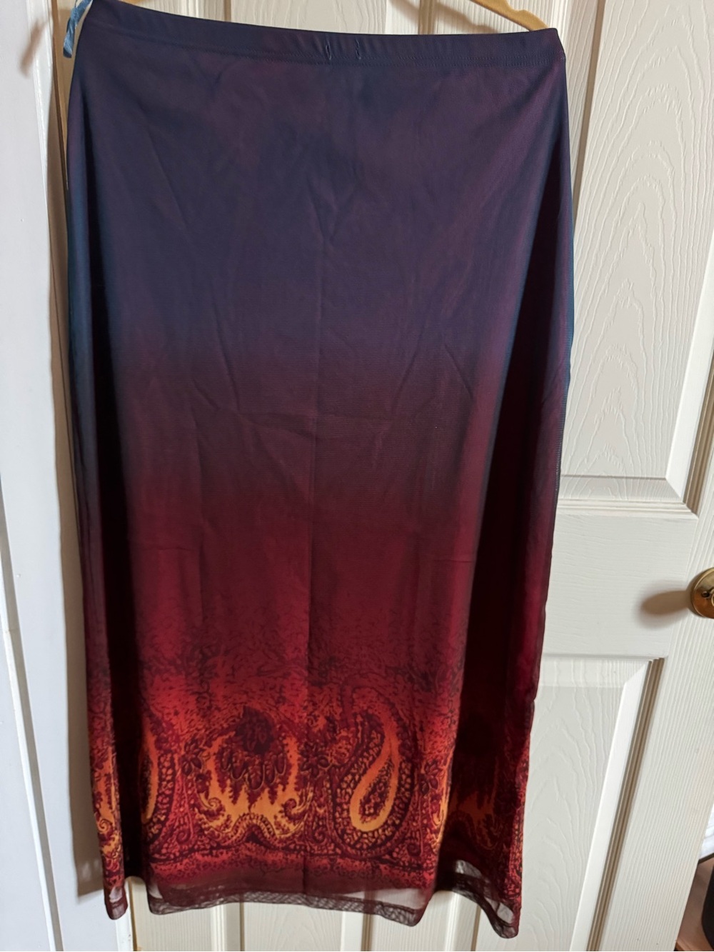 Delia’s Women’s Ombre Red Paisley Skirt